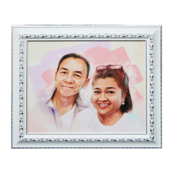 Oil Painting Frame-กรอบรูปภาพสีน้ำมัน-ภาพสีน้ำมัน-Custom Framing-Oil Painting